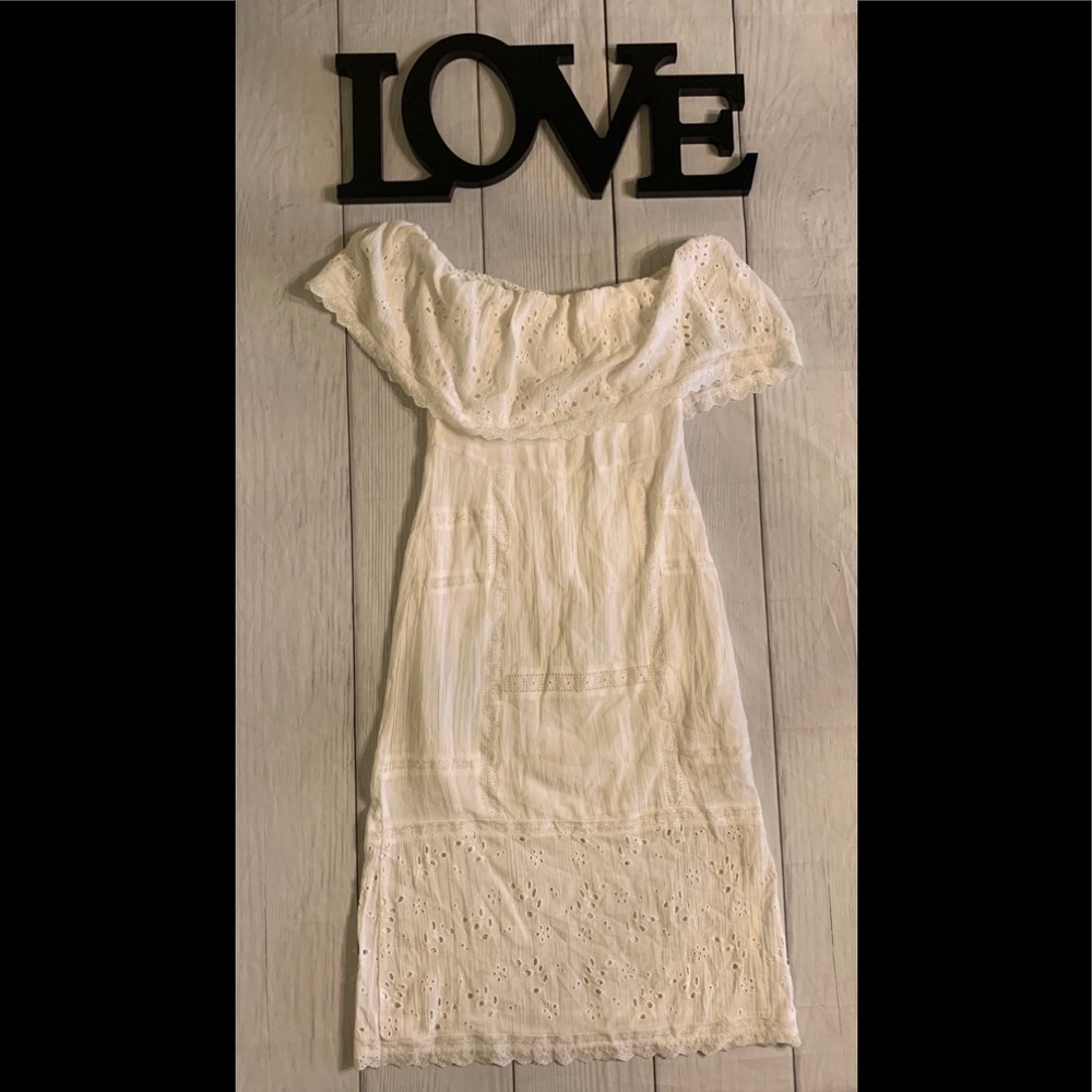 Free People Size Small White BOHO Dress - Picture 8 of 8